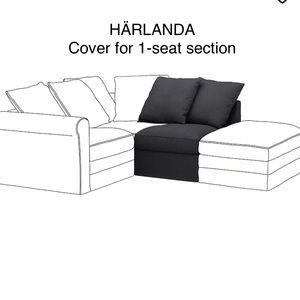 HÄRLANDA 504.552.48
Cover for 1-seat section, Sporda dark gray